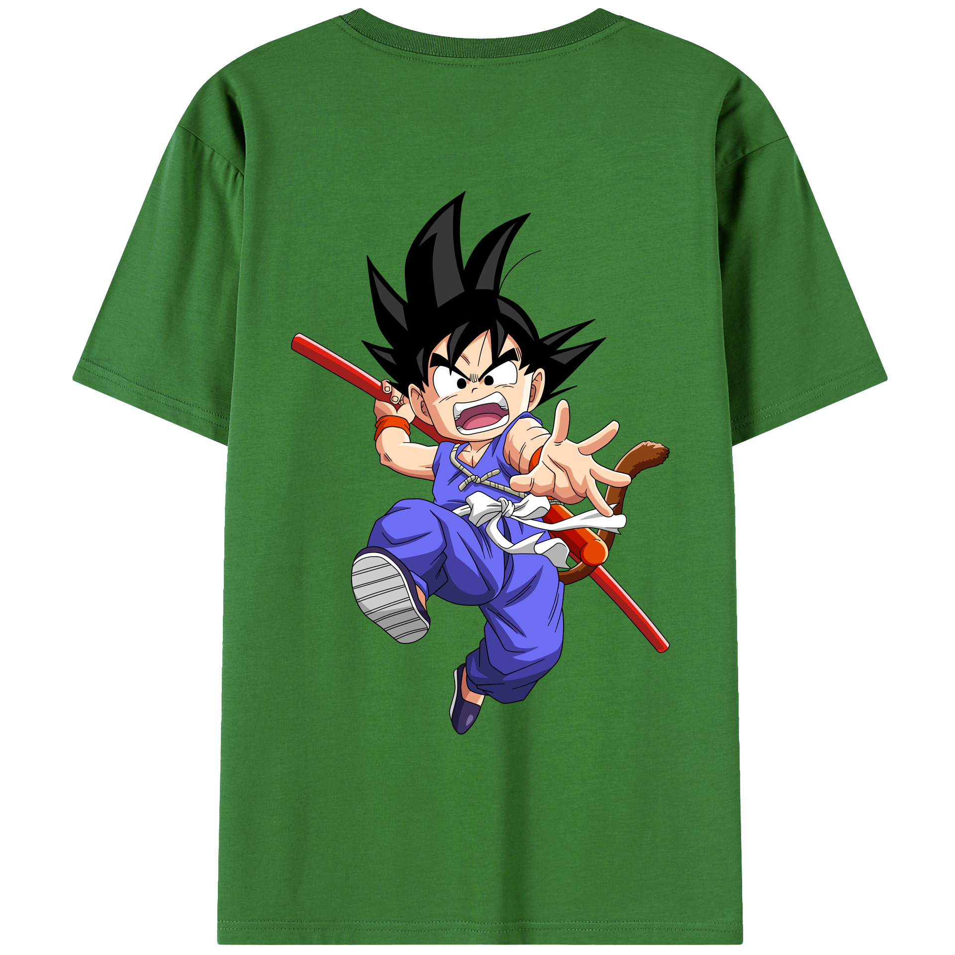 （画像用） ドラゴンボール 孫悟空（そん ごくう）Son Goku カカロット DRAGON BALL Kakarotto レディース半袖Tシャツ(バックプリント)